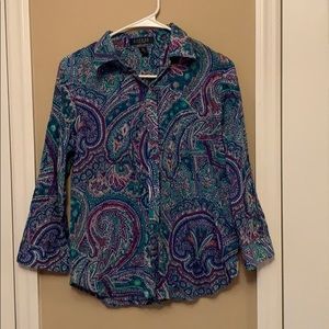 Ralph Lauren long sleeve- size Petite large